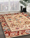 Machine Washable Abstract Red Rug in a Family Room, wshabs4332