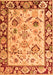 Abstract Orange Modern Rug, abs4332org