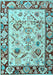 Machine Washable Abstract Light Blue Modern Rug, wshabs4332lblu