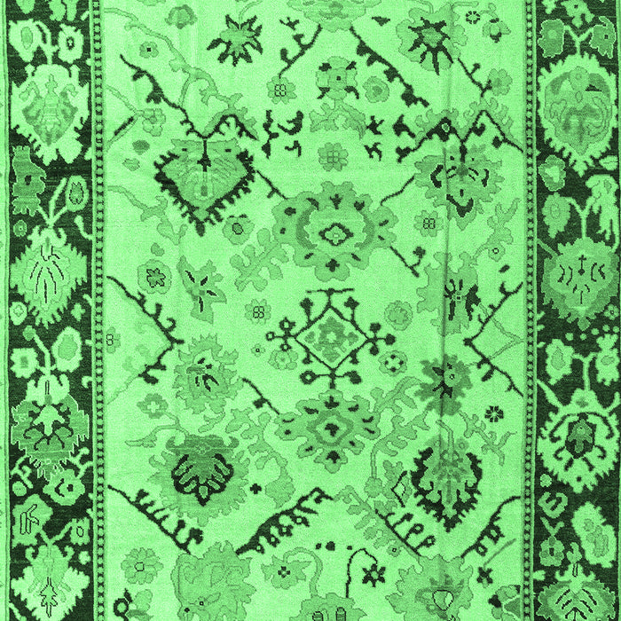 Abstract Emerald Green Modern Rug, abs4332emgrn