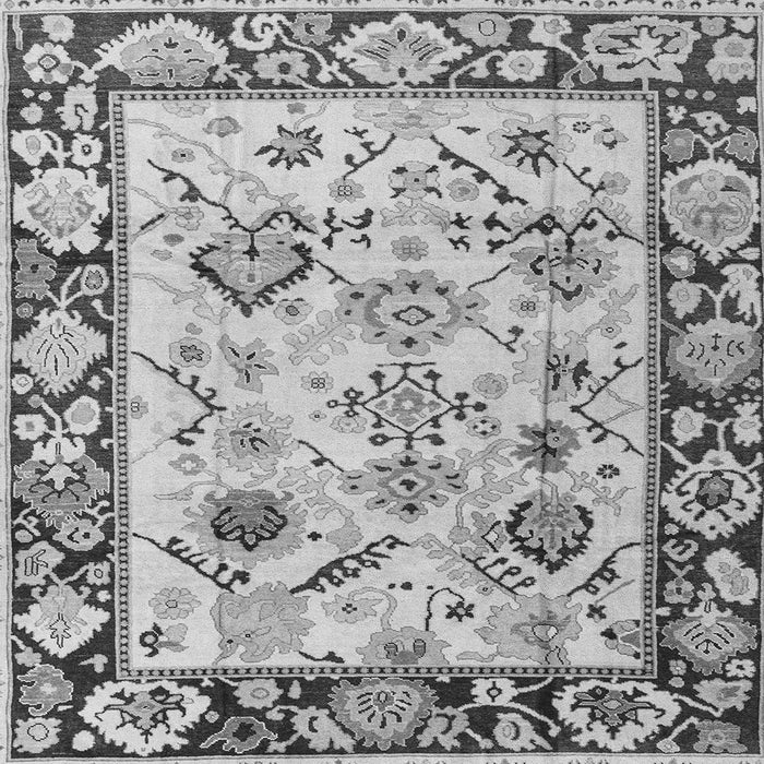 Square Machine Washable Abstract Gray Modern Rug, wshabs4332gry