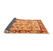 Sideview of Abstract Orange Modern Rug, abs4332org