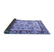 Sideview of Abstract Blue Modern Rug, abs4332blu