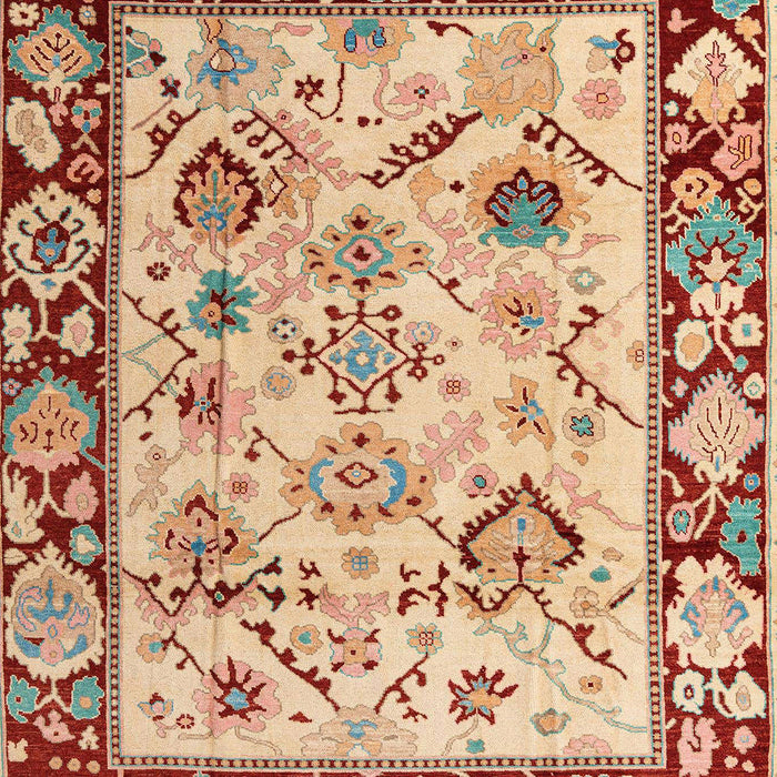 Abstract Red Modern Rug, abs4332