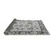 Sideview of Abstract Gray Modern Rug, abs4332gry