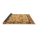 Sideview of Abstract Brown Modern Rug, abs4332brn