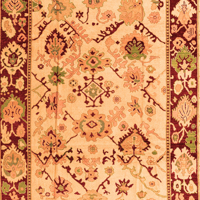 Machine Washable Abstract Orange Modern Area Rugs, wshabs4332org