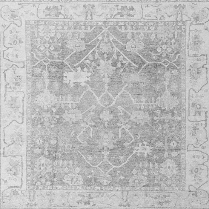 Square Machine Washable Oriental Gray Traditional Rug, wshabs4333gry