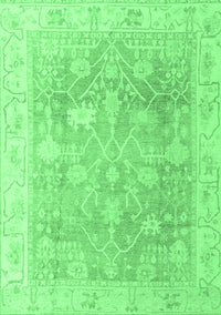 Oriental Emerald Green Traditional Rug, abs4333emgrn