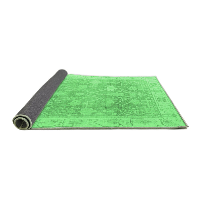 Sideview of Oriental Emerald Green Traditional Rug, abs4333emgrn