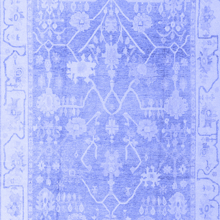 Machine Washable Oriental Blue Traditional Rug, wshabs4333blu