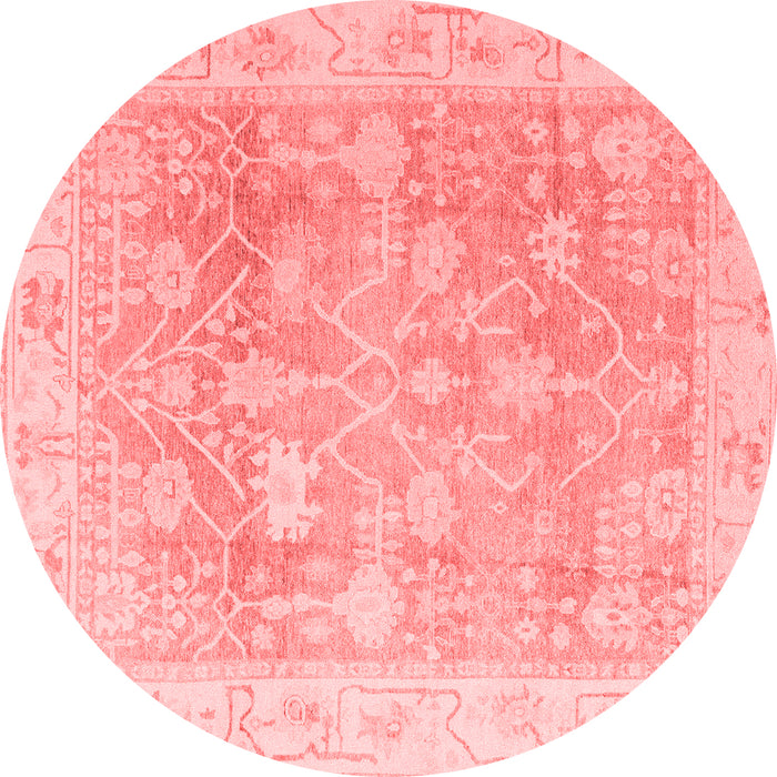 Machine Washable Oriental Red Traditional Rug, wshabs4333red