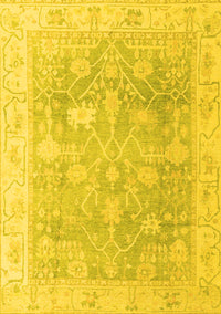 Oriental Yellow Traditional Rug, abs4333yw