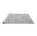 Sideview of Machine Washable Oriental Gray Traditional Rug, wshabs4334gry