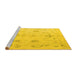 Sideview of Machine Washable Oriental Yellow Traditional Rug, wshabs4334yw