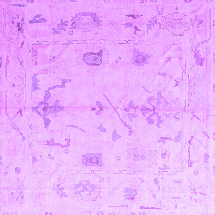 Square Oriental Purple Traditional Rug, abs4334pur