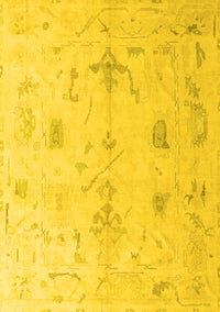 Oriental Yellow Traditional Rug, abs4334yw