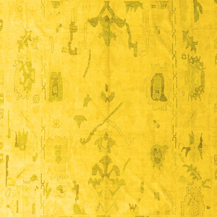 Oriental Yellow Traditional Rug, abs4334yw