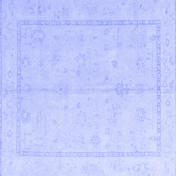 Square Oriental Blue Traditional Rug, abs4335blu