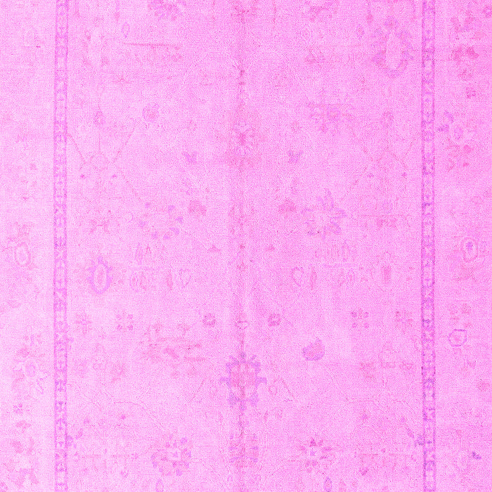 Machine Washable Oriental Pink Traditional Rug, wshabs4335pnk