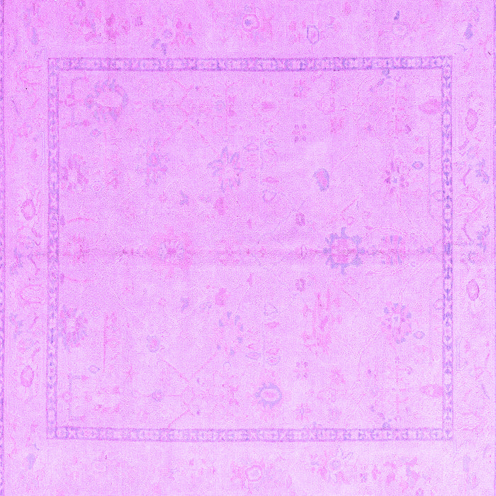 Square Oriental Purple Traditional Rug, abs4335pur