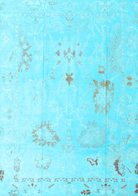 Oriental Light Blue Traditional Rug, abs4336lblu