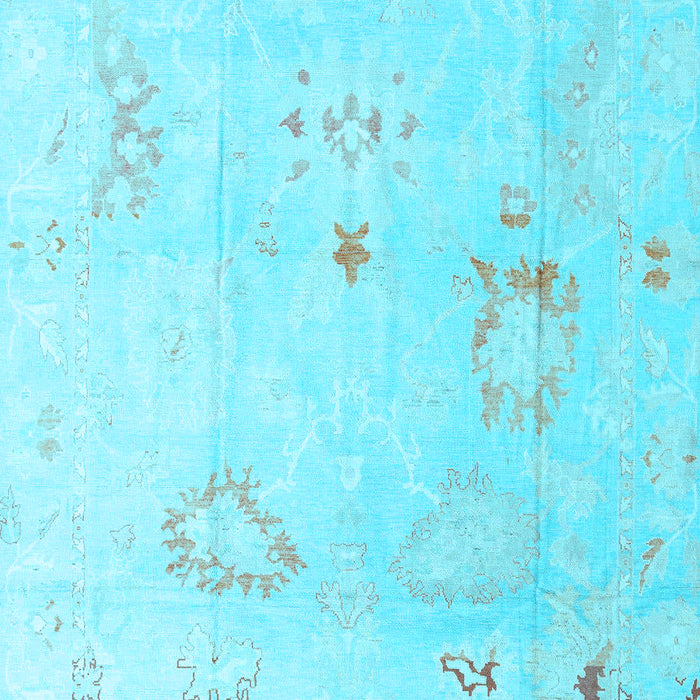 Oriental Light Blue Traditional Rug, abs4336lblu
