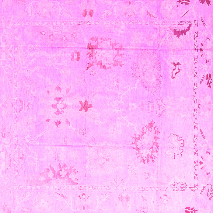 Square Oriental Pink Traditional Rug, abs4336pnk