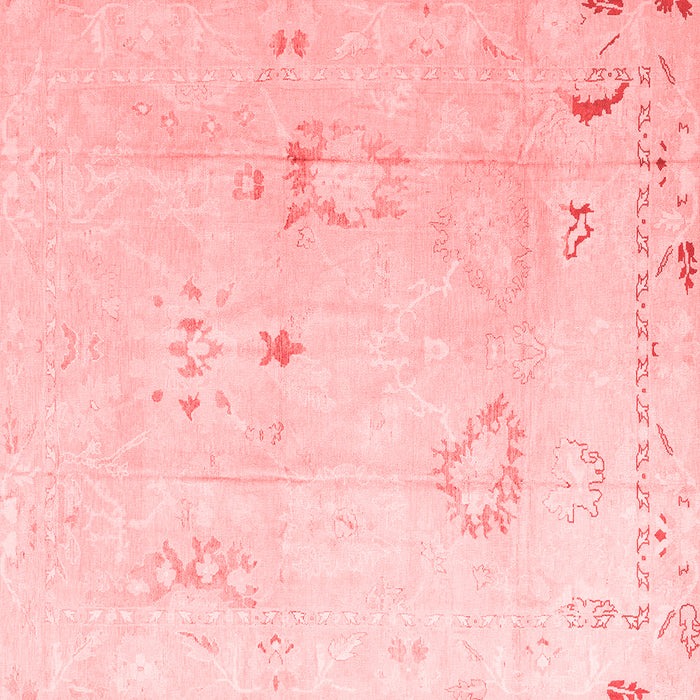 Machine Washable Oriental Red Traditional Rug, wshabs4336red