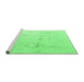 Sideview of Machine Washable Oriental Emerald Green Traditional Area Rugs, wshabs4336emgrn