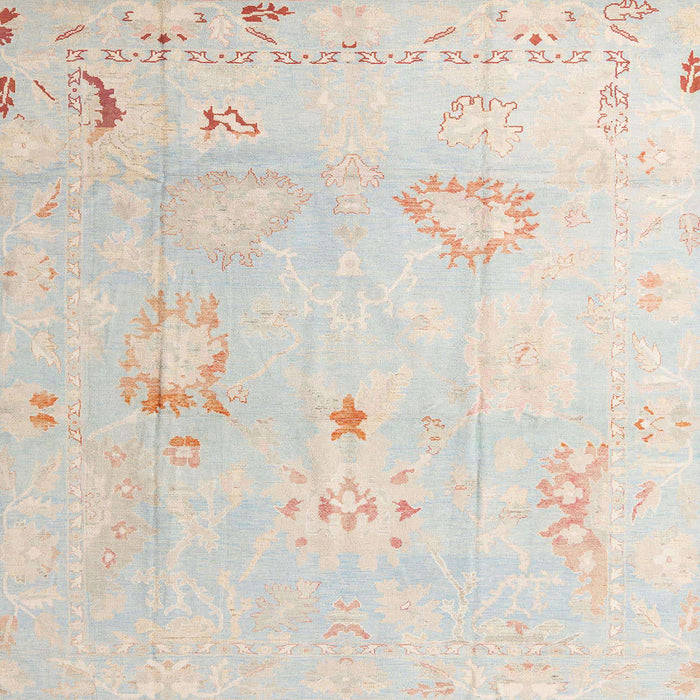 Square Machine Washable Abstract White Gold Rug, wshabs4336