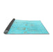 Sideview of Oriental Light Blue Traditional Rug, abs4336lblu