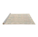 Sideview of Machine Washable Abstract Wheat Beige Rug, wshabs4337