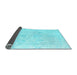 Sideview of Oriental Light Blue Traditional Rug, abs4337lblu