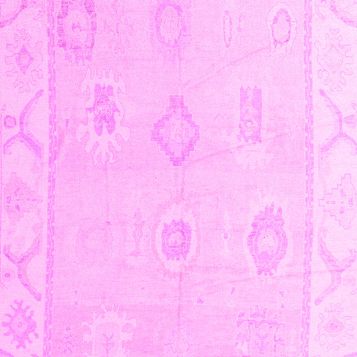 Machine Washable Oriental Pink Traditional Rug, wshabs4337pnk