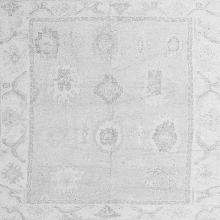 Square Oriental Gray Traditional Rug, abs4337gry