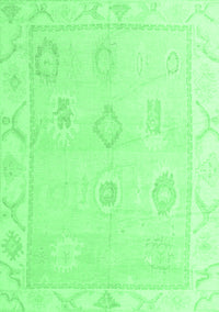 Oriental Emerald Green Traditional Rug, abs4337emgrn