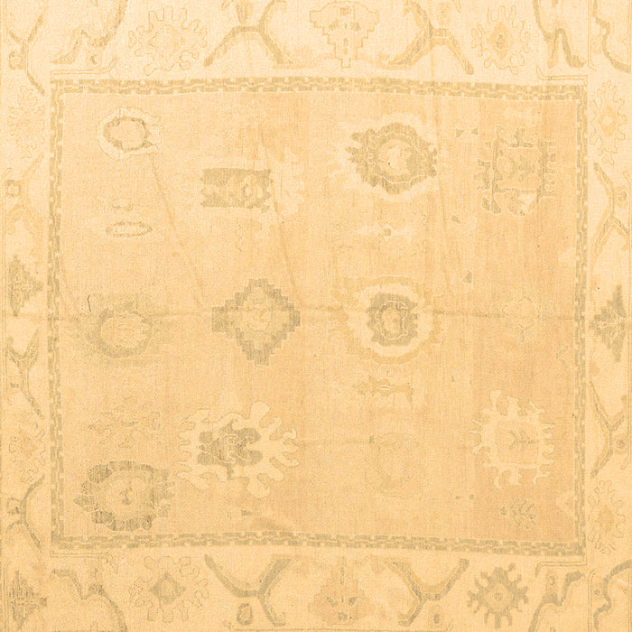 Square Oriental Brown Traditional Rug, abs4337brn