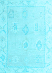 Oriental Light Blue Traditional Rug, abs4337lblu