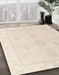 Machine Washable Abstract Wheat Beige Rug in a Family Room, wshabs4337