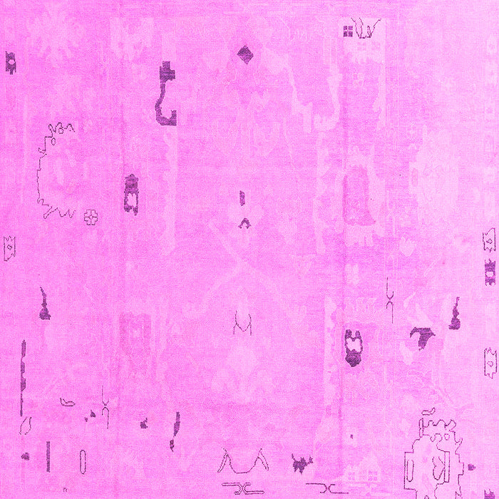 Machine Washable Oriental Pink Traditional Rug, wshabs4338pnk