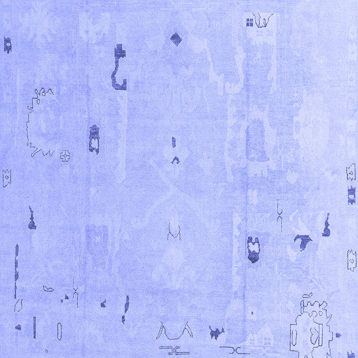 Machine Washable Oriental Blue Traditional Rug, wshabs4338blu