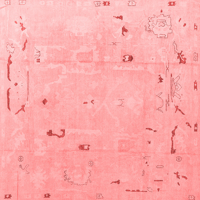 Machine Washable Oriental Red Traditional Rug, wshabs4338red