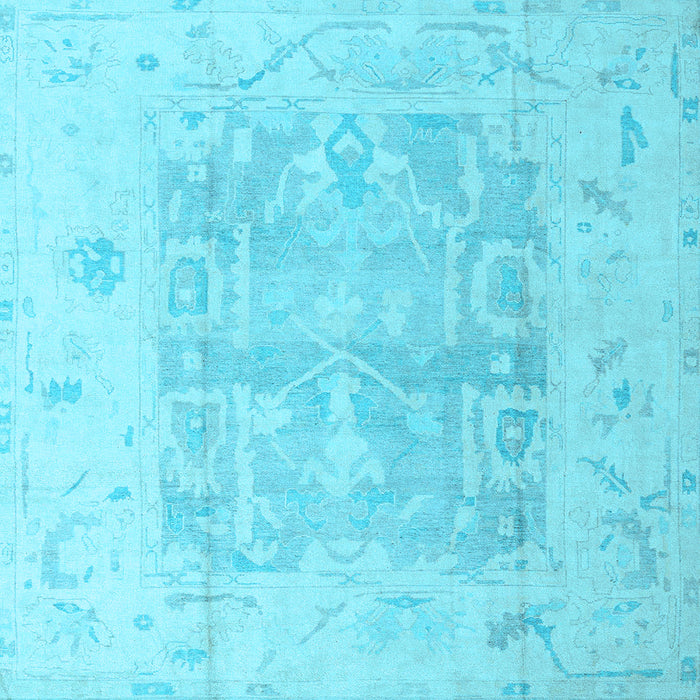 Square Machine Washable Abstract Light Blue Modern Rug, wshabs4339lblu