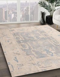 Abstract Tan Brown Modern Rug, abs4339