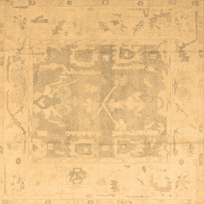 Square Abstract Brown Modern Rug, abs4339brn