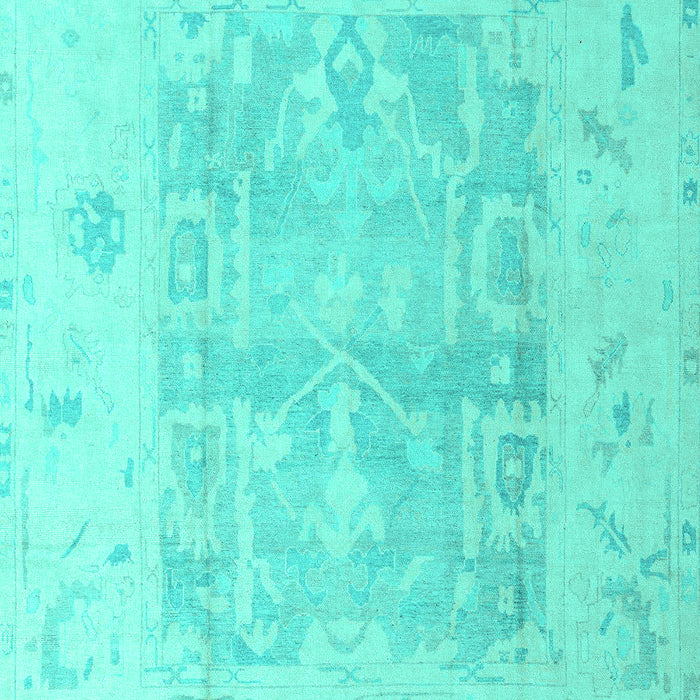 Machine Washable Abstract Turquoise Modern Area Rugs, wshabs4339turq