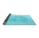 Sideview of Abstract Light Blue Modern Rug, abs4339lblu