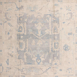 Square Abstract Tan Brown Modern Rug, abs4339