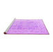 Sideview of Machine Washable Abstract Purple Modern Area Rugs, wshabs4339pur